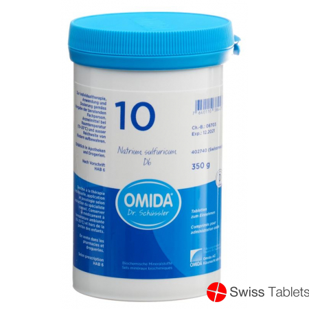 Omida Schüssler No10 Nat Sulf Tabletten D 6 350g buy online