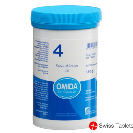 Omida Schüssler No4 Kal Chlor Tabletten D 6 350g buy online