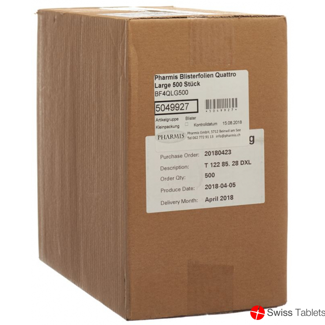 Pharmis Blisterfolien Quattro Large 500 Stück buy online