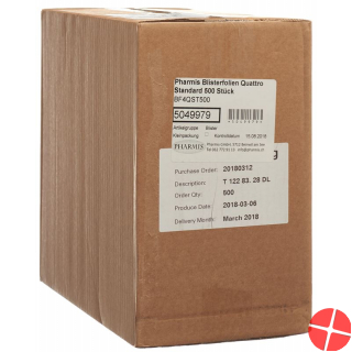 Pharmis Blisterfolien Quattro Standard 500 Stück