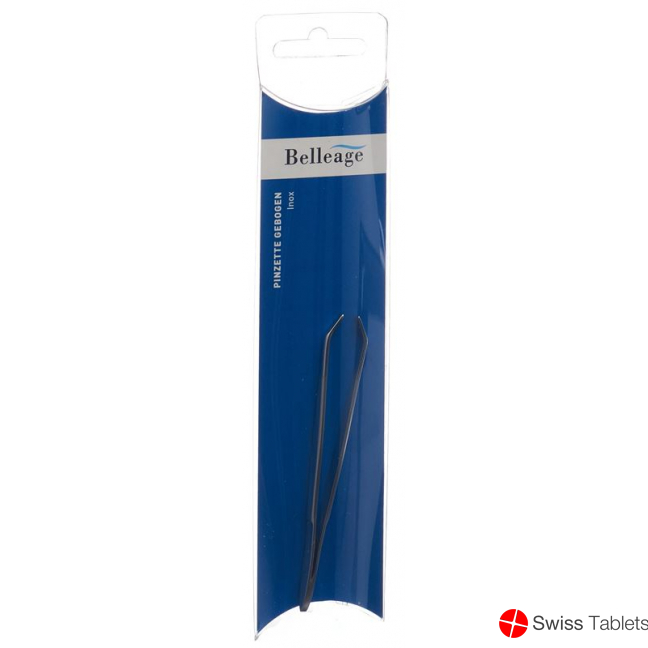 Belleage tweezers curved inox buy online