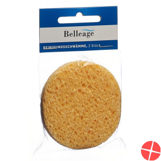 Belleage Reinigungsschwamm Beige 2 Stück