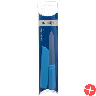 Belleage glass nail file small with protective cap