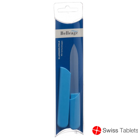 Belleage glass nail file small with protective cap buy online