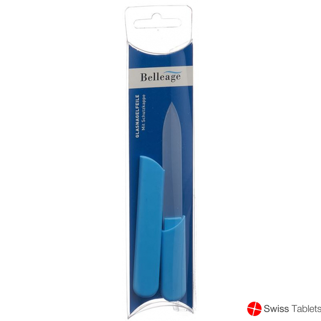 Belleage glass nail file small with protective cap buy online