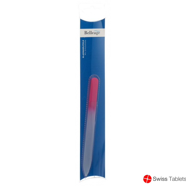 Belleage glass nail file with protective cover buy online