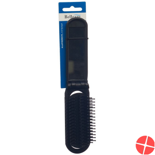 Belleage folding brush with mirror