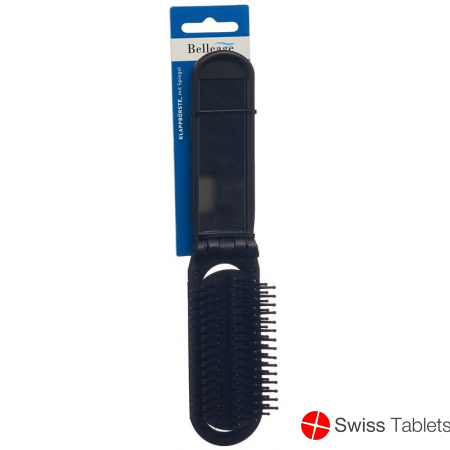 Belleage folding brush with mirror buy online