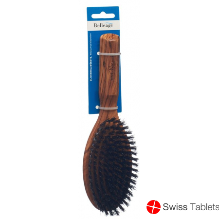 Belleage Olive Wood Brush Oval buy online