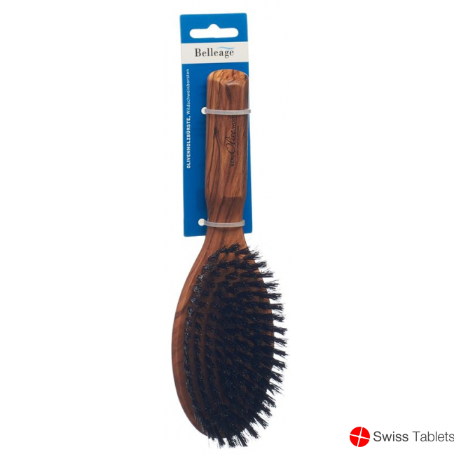 Belleage Olive Wood Brush Oval buy online