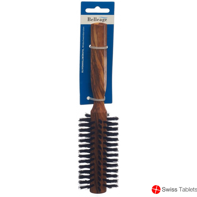 Belleage Round Olive Wood Brush buy online