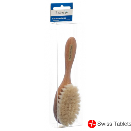 Belleage baby hairbrush wood goat hair buy online