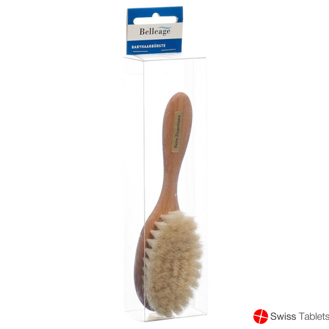 Belleage baby hairbrush wood goat hair buy online