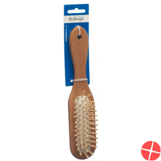 Belleage Wooden Brush Narrow Long
