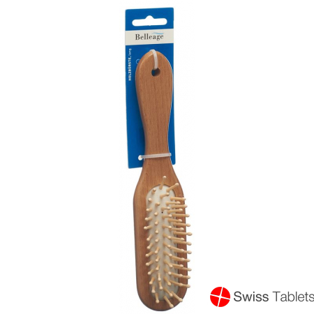 Belleage Wooden Brush Narrow Long buy online