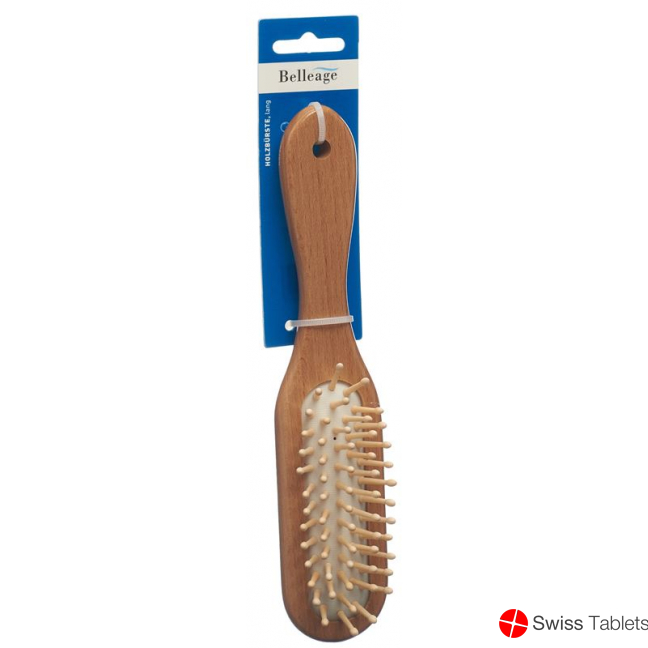 Belleage Wooden Brush Narrow Long buy online