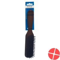 Belleage wooden brush dark narrow long