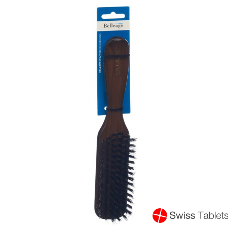 Belleage Wooden Brush Dark Narrow Long buy online