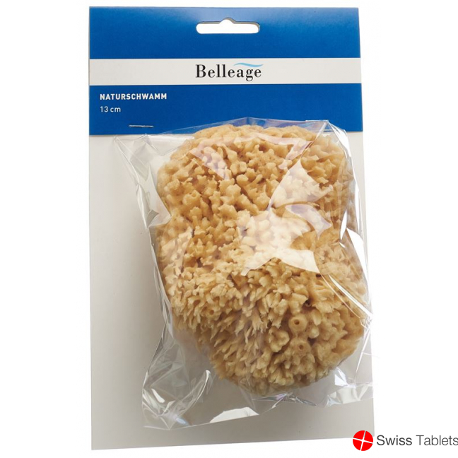 Belleage natural sponge 13cm buy online