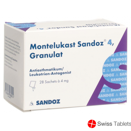 Montelukast Sandoz Granulat 4mg Beutel 28 Stück buy online