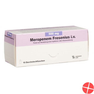 Meropenem Fresenius Trockensubstanz 500mg i.v. 10 Stück