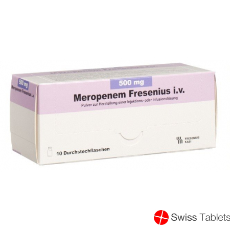 Meropenem Fresenius Trockensubstanz 500mg i.v. 10 Stück buy online