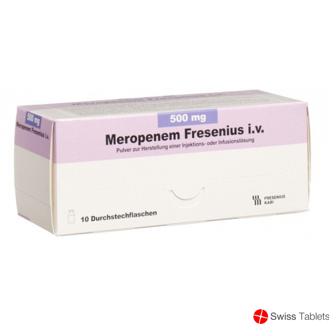 Meropenem Fresenius Trockensubstanz 500mg i.v. 10 Stück buy online