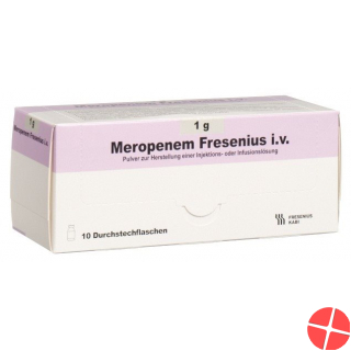 Meropenem Fresenius Trockensubstanz 1g i.v. 10 Stück