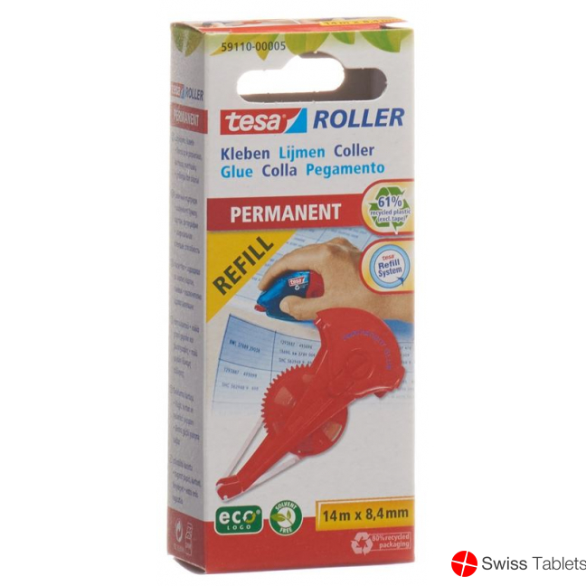 Tesa Kleberoll Dauer 14m X 8.4mm Nachf Kas Eco Box buy online