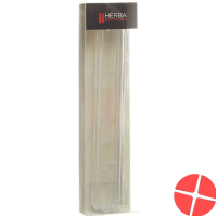 Herba toothbrush holder transparent with silver rim Herba toothbrush holder transparent with silver rim