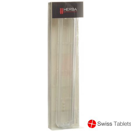 Herba Zahnbürstenköcher Transparent M Silberrand buy online