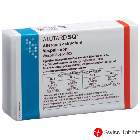 Alutard Sq Vespula Spp Anf Be 4x 5ml buy online
