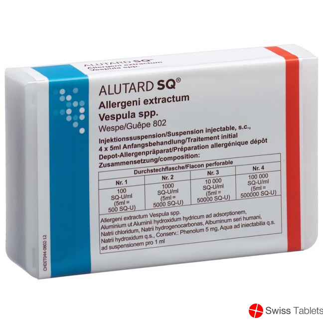 Alutard Sq Vespula Spp Anf Be 4x 5ml buy online