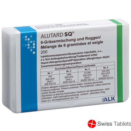 Alutard Sq 6-graesermisch+roggen Anf Be 4x 5ml buy online