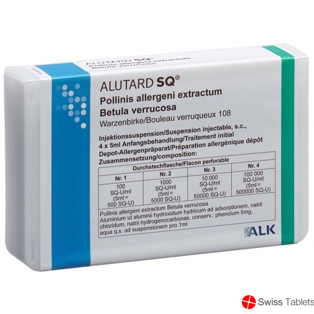 Alutard Sq Betula Verrucosa Anf Be 4x 5ml buy online