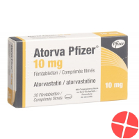 Atorva Pfizer Filmtabletten 10mg 30 Stück