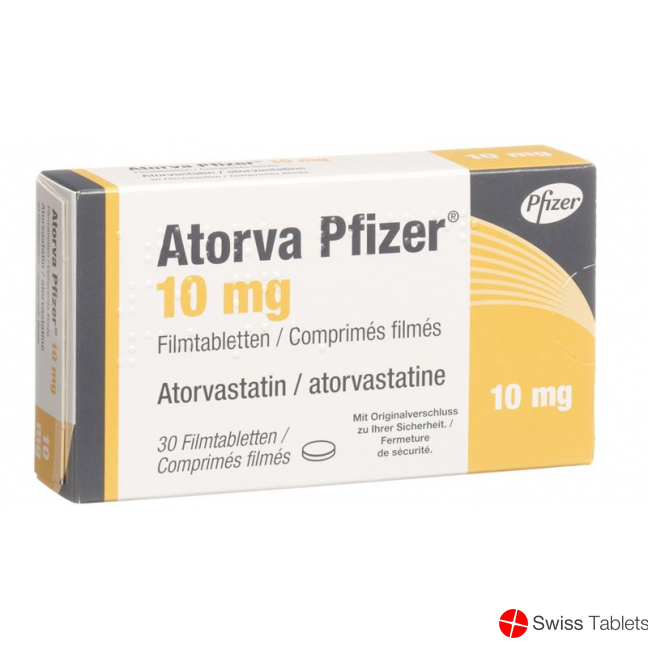 Atorva Pfizer Filmtabletten 10mg 30 Stück buy online