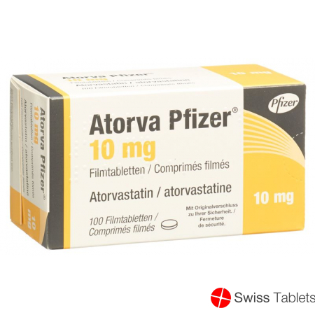 Atorva Pfizer Filmtabletten 10mg 100 Stück buy online