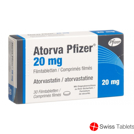Atorva Pfizer Filmtabletten 20mg 30 Stück buy online