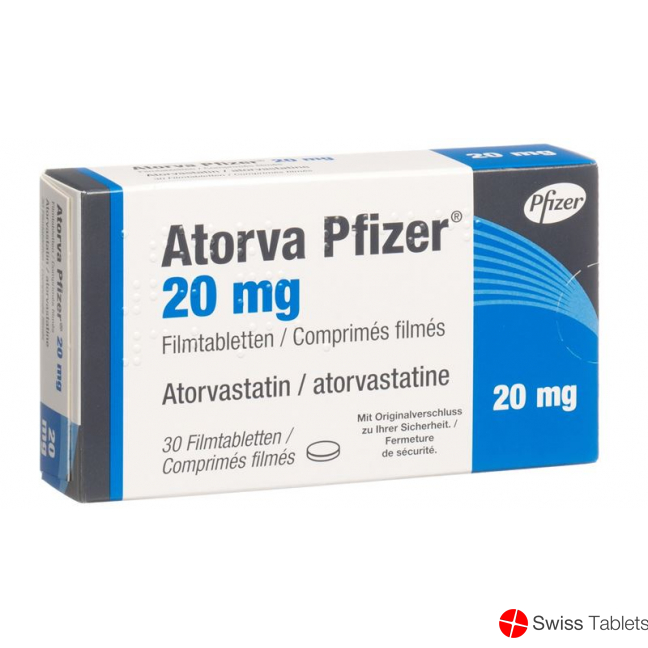 Atorva Pfizer Filmtabletten 20mg 30 Stück buy online
