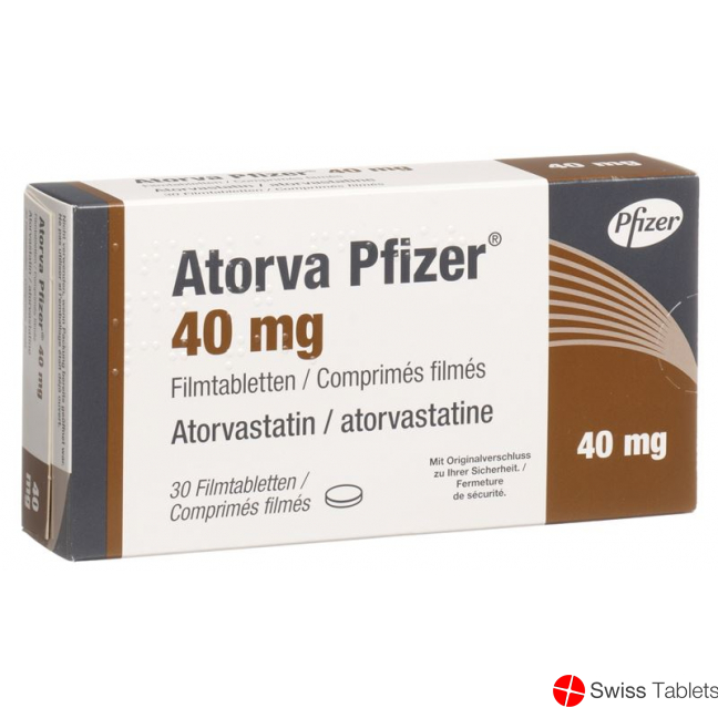 Atorva Pfizer Filmtabletten 40mg 30 Stück buy online