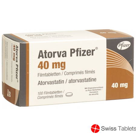 Atorva Pfizer Filmtabletten 40mg 100 Stück buy online