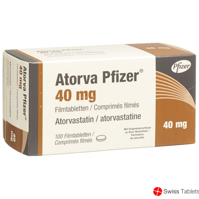 Atorva Pfizer Filmtabletten 40mg 100 Stück buy online