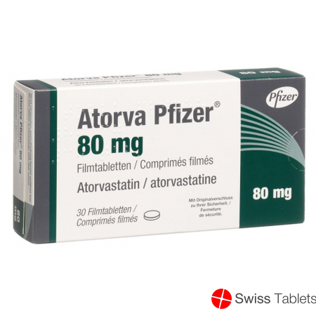 Atorva Pfizer Filmtabletten 80mg 30 Stück buy online