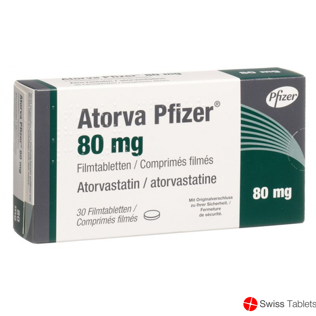 Atorva Pfizer Filmtabletten 80mg 30 Stück buy online