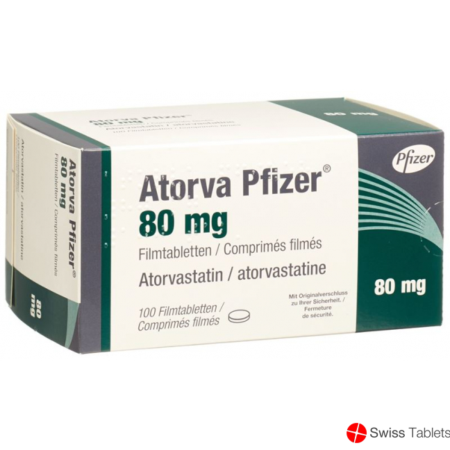 Atorva Pfizer Filmtabletten 80mg 100 Stück buy online