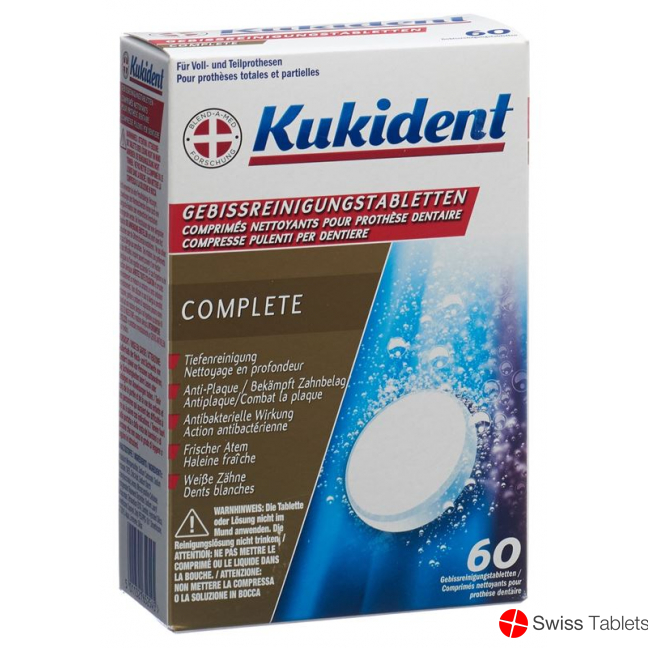 Kukident Reinigung-Tabs Frische Minze 60 Stück buy online