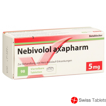 Nebivolol Axapharm Tabletten 5mg 98 Stück buy online