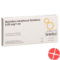 Baclofen Intrathecal Sint 0.05mg/1ml 10 Ampullen 1ml