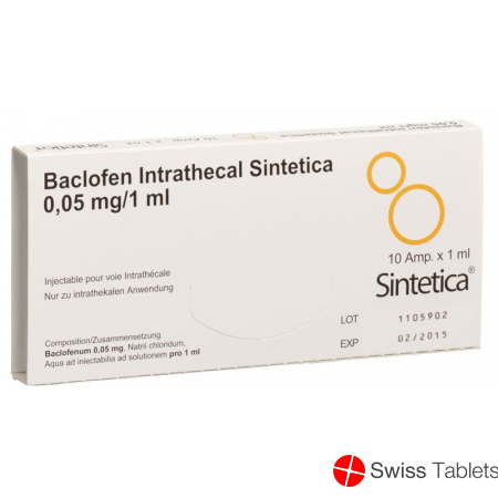 Baclofen Intrathecal Sint 0.05mg/1ml 10 Ampullen 1ml buy online